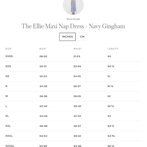 The Ellie Maxi Nap Dress Navy Gingham - Picture 5 of 5